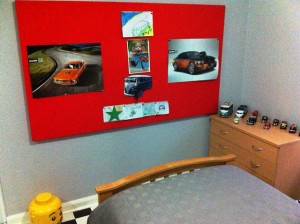 Acoustic Wall Art using Acoustic Pin Boards
